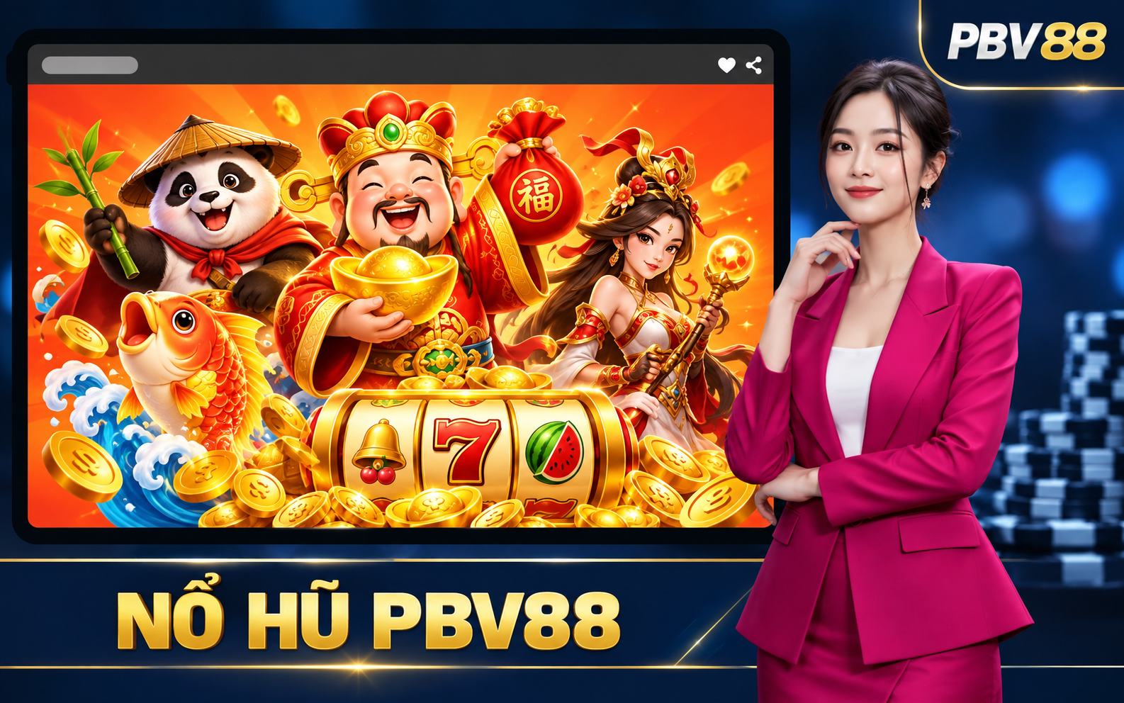 Biểu tượng hỗ trợ khách hàng trên giao diện PBV88
